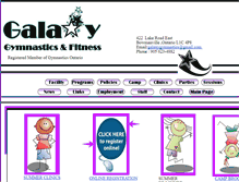 Tablet Screenshot of galaxygymfit.com